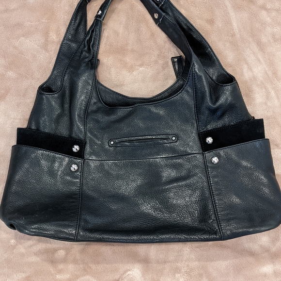 Black Leather Pocketbook - Picture 2 of 3